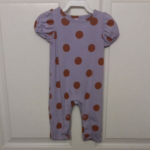 Purple Polka Dot Kids One Piece